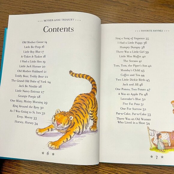 Mother Goose Treasury: Favorite Nursery Rhymes for Children Hardcover - Picture 5 of 8